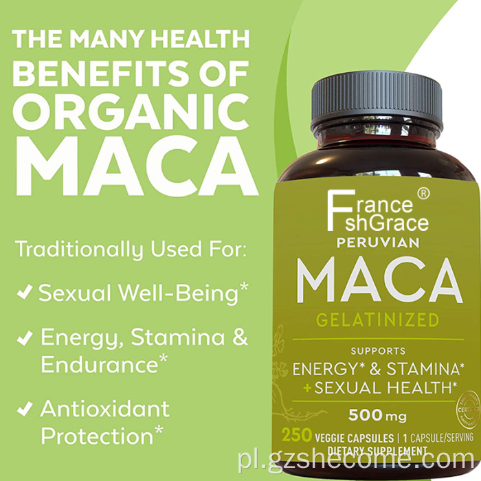 maca korzenie tongkat ali żeń -żeńczkowy kapsułki maca